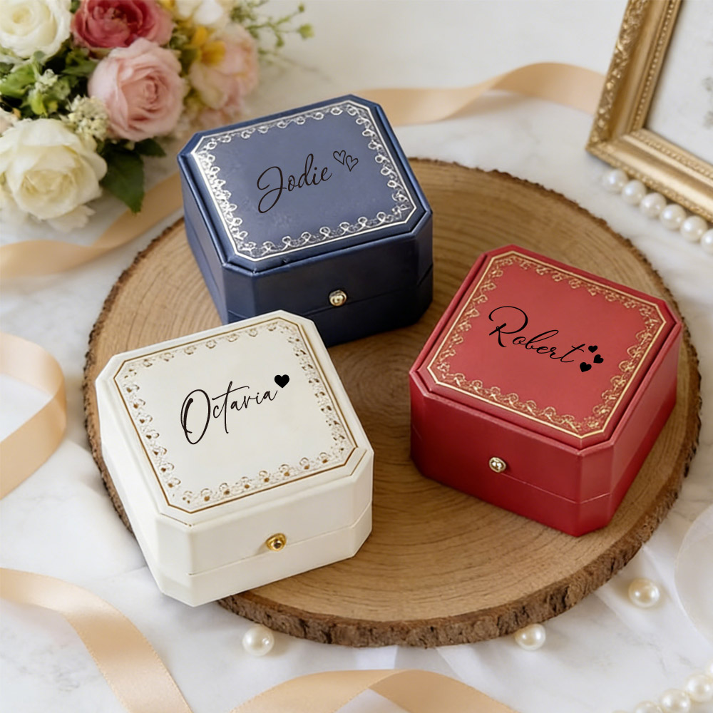 Wedding Packaging - Caixa de Anel Personalizada em Couro