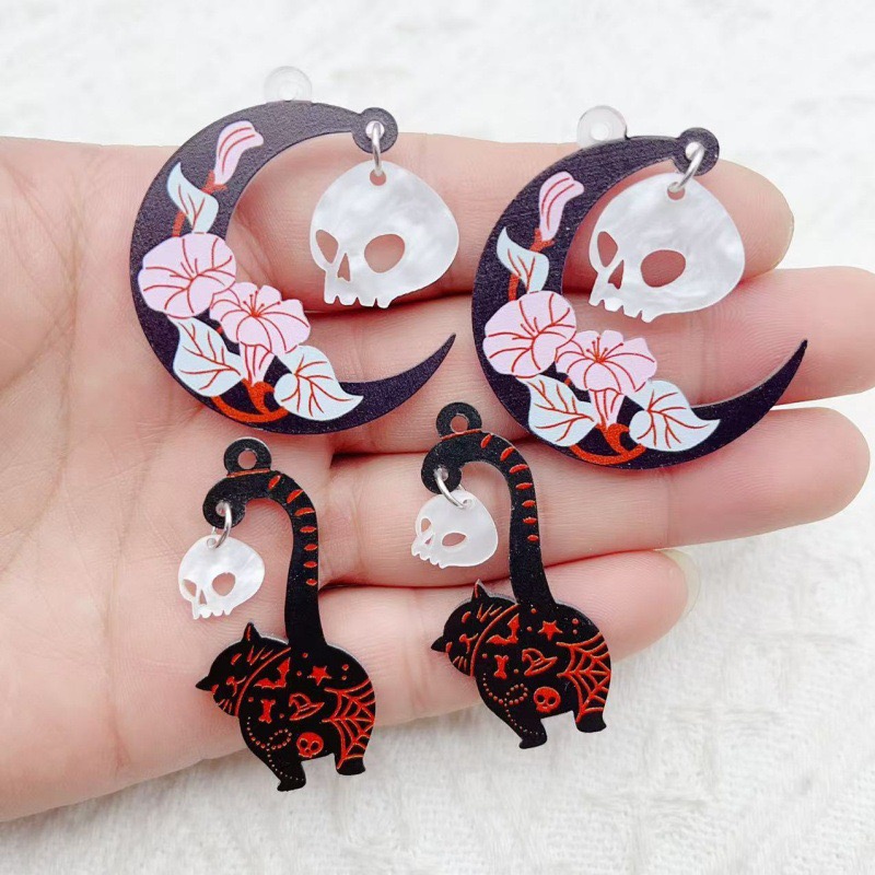 Wedding Yes - 10 peças de acrílico para Halloween: