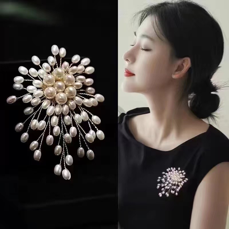Suit Supply Wedding Party - Broche de pérolas para mulheres elegantes,