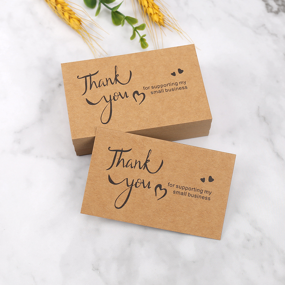 Wedding/Event Supply Store - 50 pçs cartões de agradecimento papel