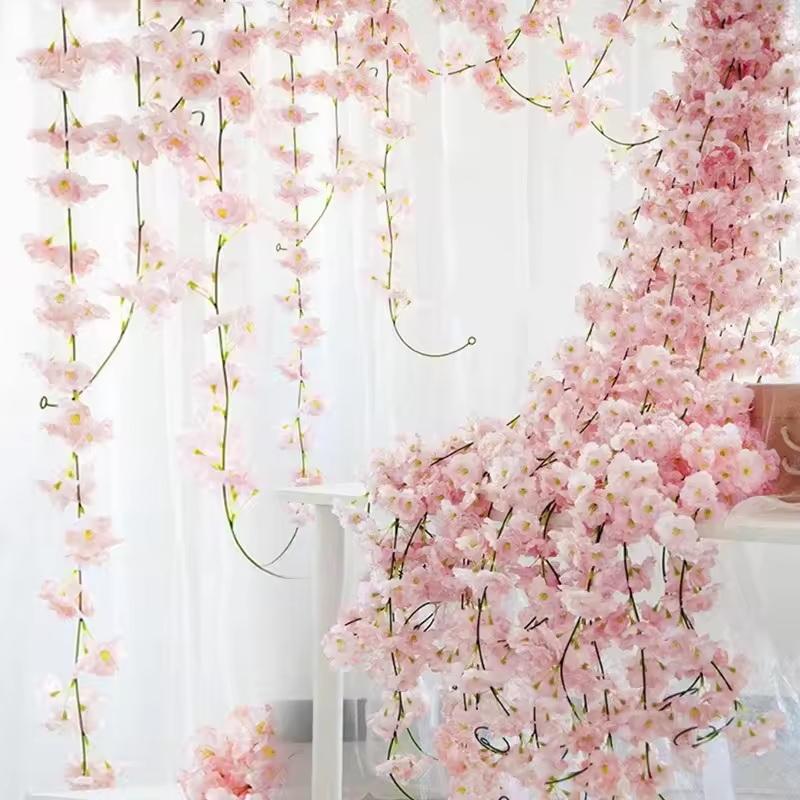 Wedding Arch Flower - Guirlanda de Flores Artificiais de Cerejeira