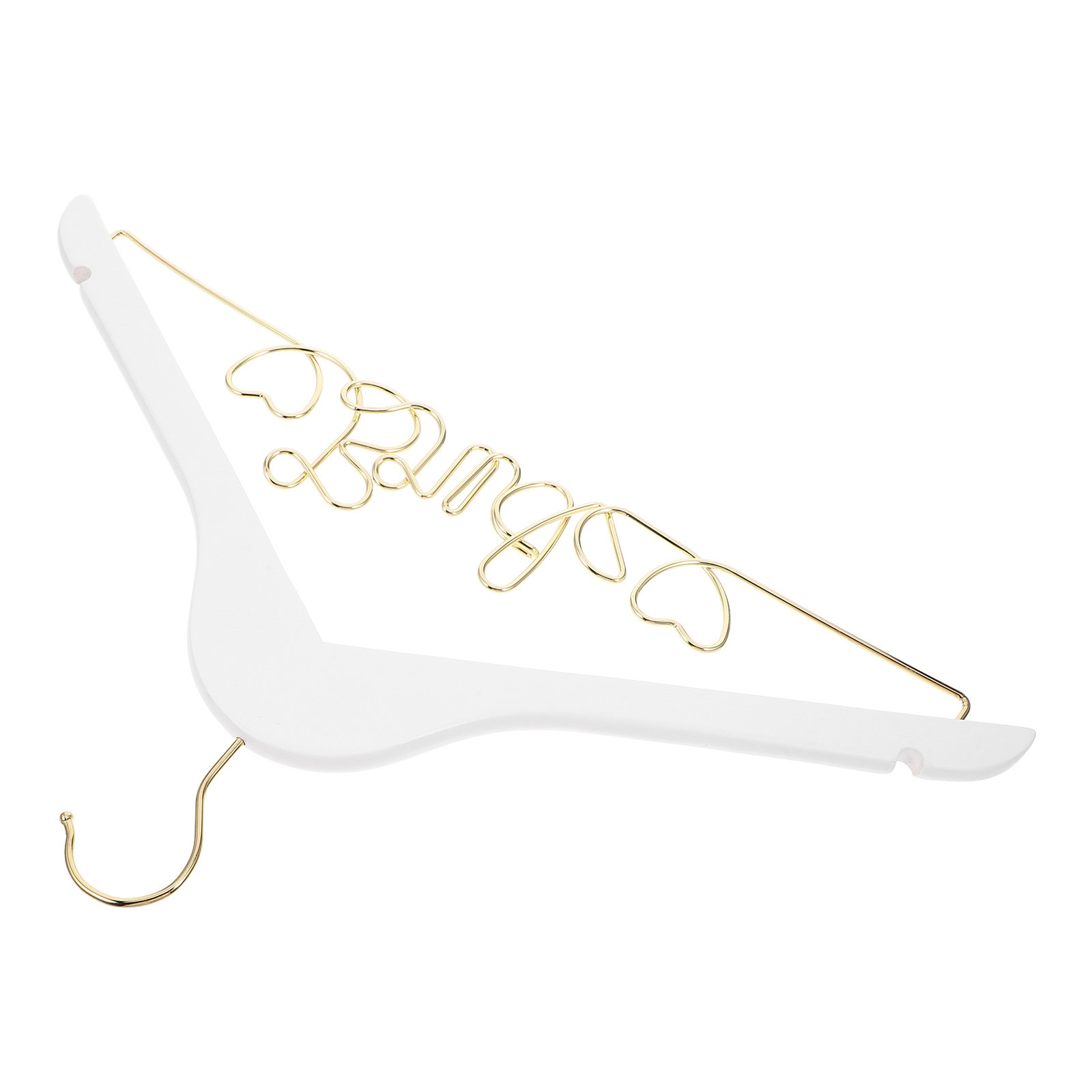 Suit Supply Wedding Party - Cabide de Metal Branco com Alfabeto