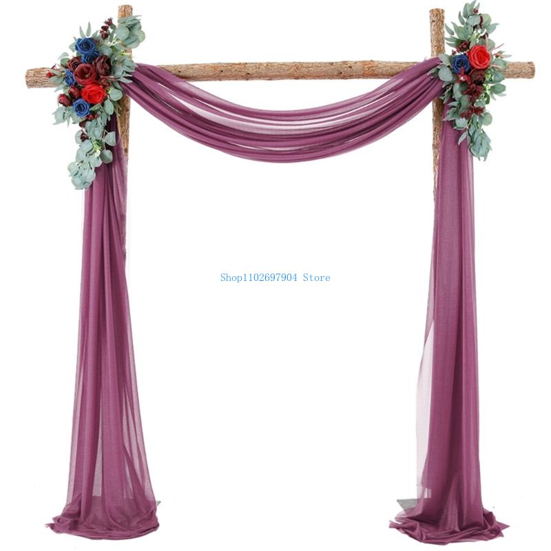 N7yf romance pérolas pano fund - Wedding Backdrop Curtain avaliação e preço