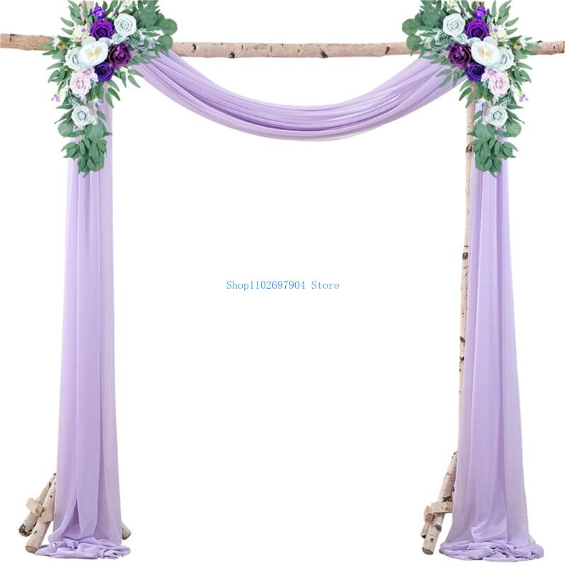 N7yf romance pérolas pano fund - Wedding Backdrop Curtain avaliação e preço