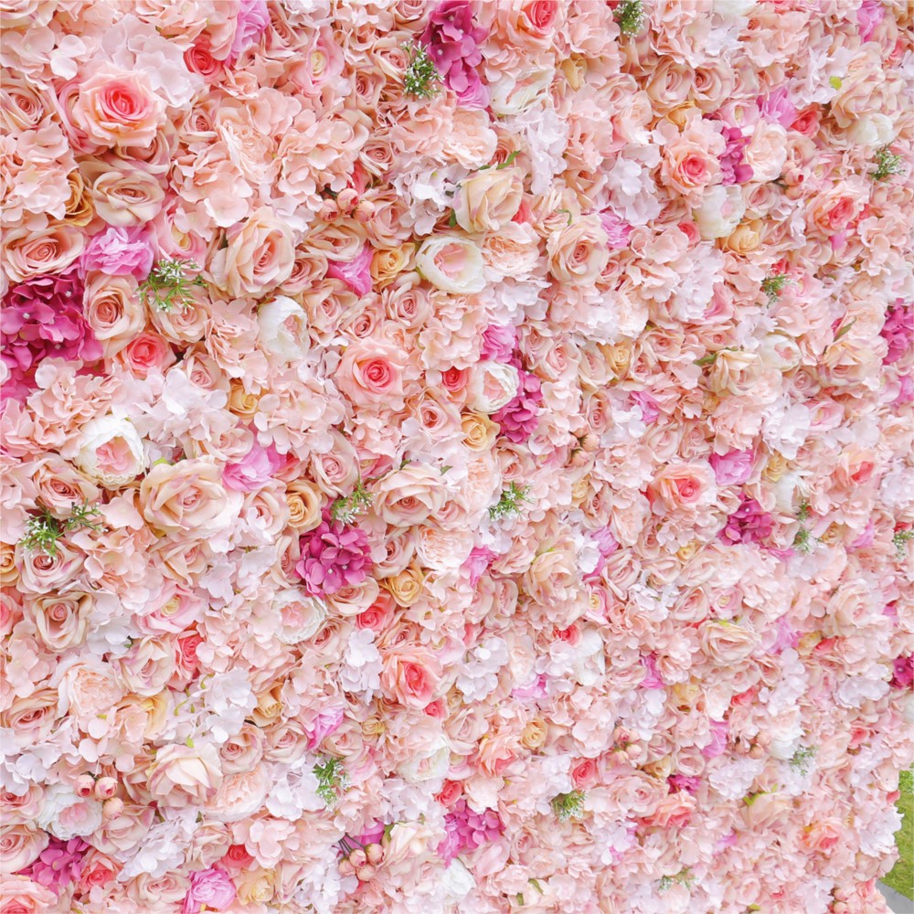 Uflower Rosa Pink Hydrangea 5D - Wedding Backdrop Curtain avaliação e preço
