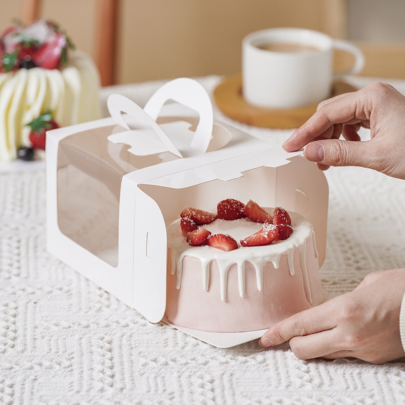 Caixa de bolo com janela trans - Wedding Cake Supply avaliação e preço