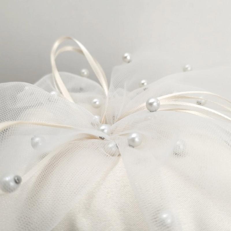 Almofada artesanal com anéis p - Ring Bearer Pillow avaliação e preço
