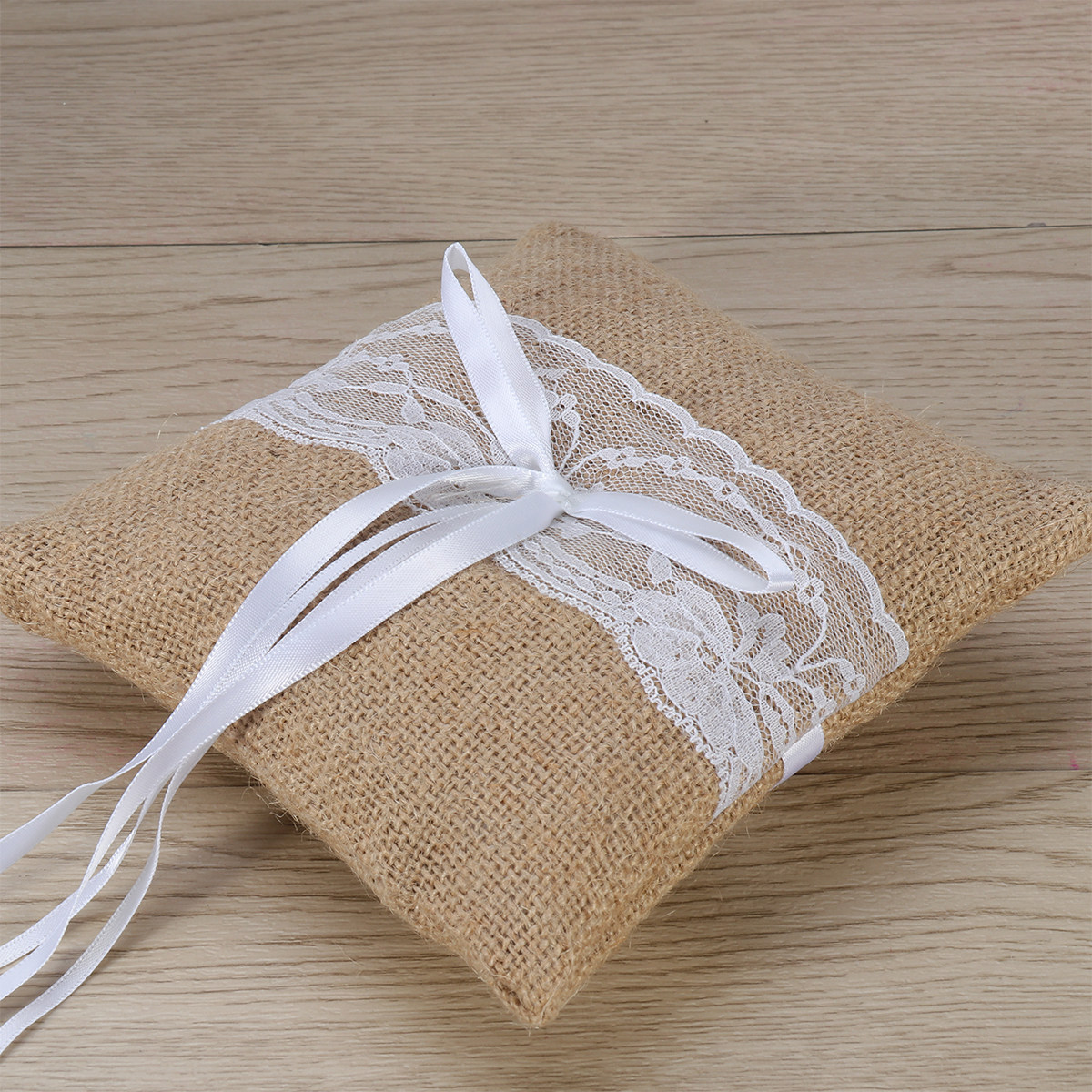 Conjunto de 6 Almofadas de Jut - Ring Bearer Pillow avaliação e preço