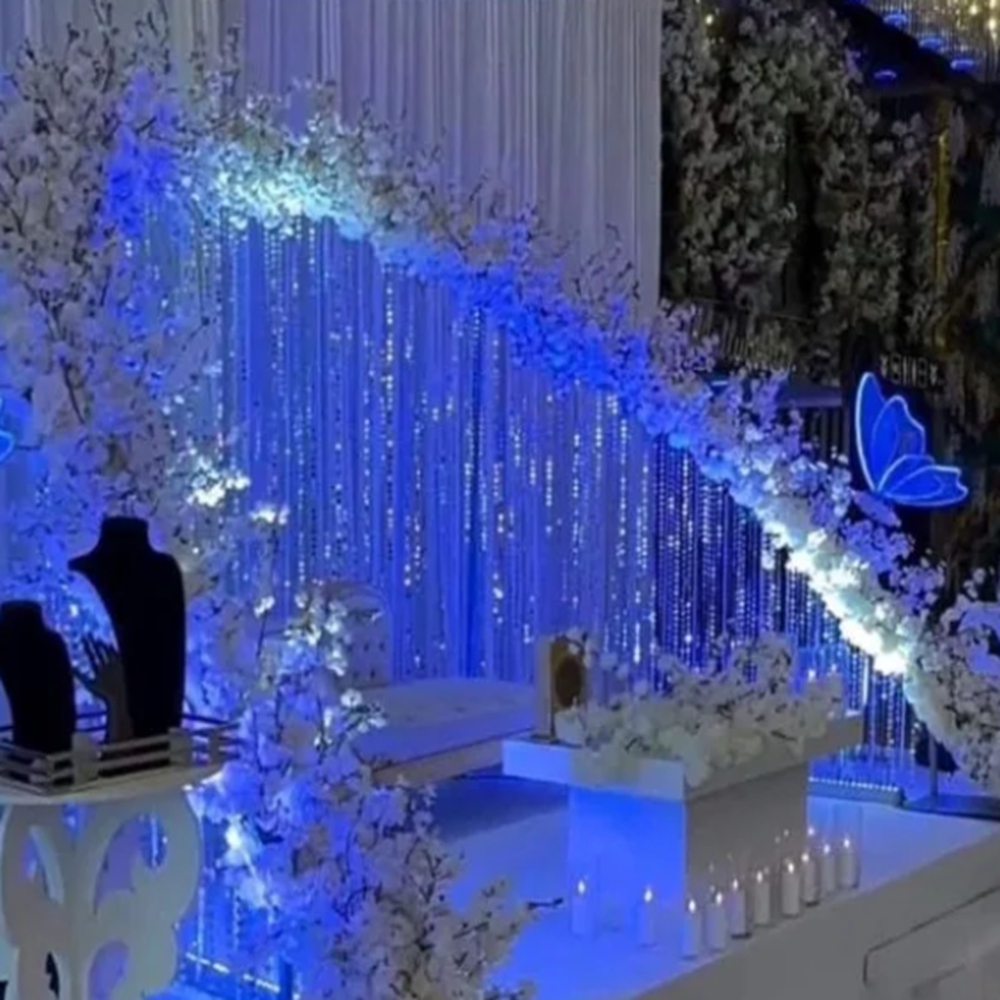 Arco de Pérolas Acrílicas, Sup - Wedding Balloon Arch avaliação e preço